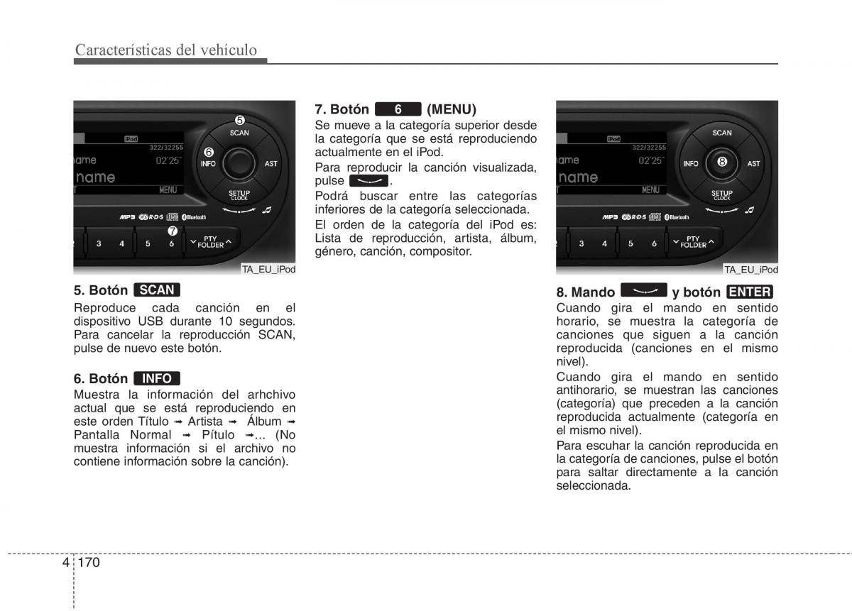 KIA Picanto II 2 manual del propietario / page 247