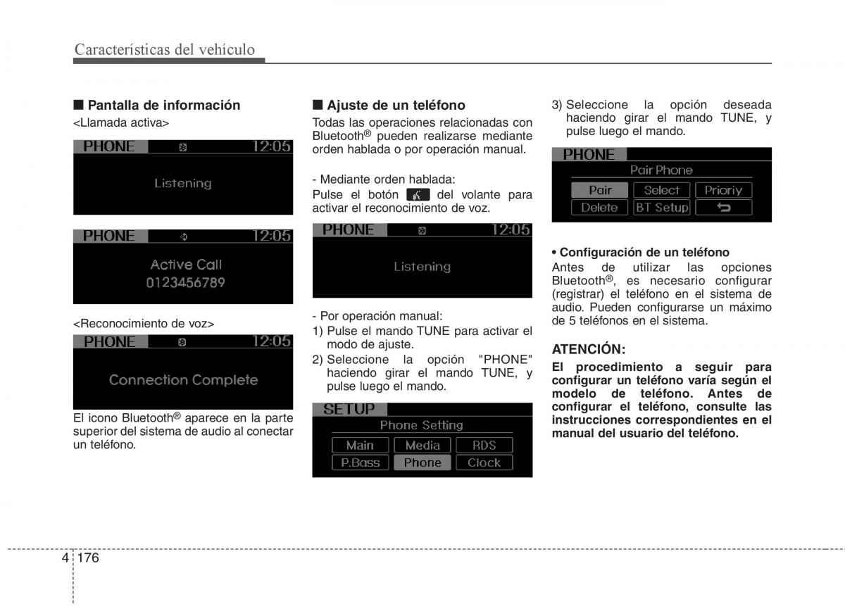 KIA Picanto II 2 manual del propietario / page 253