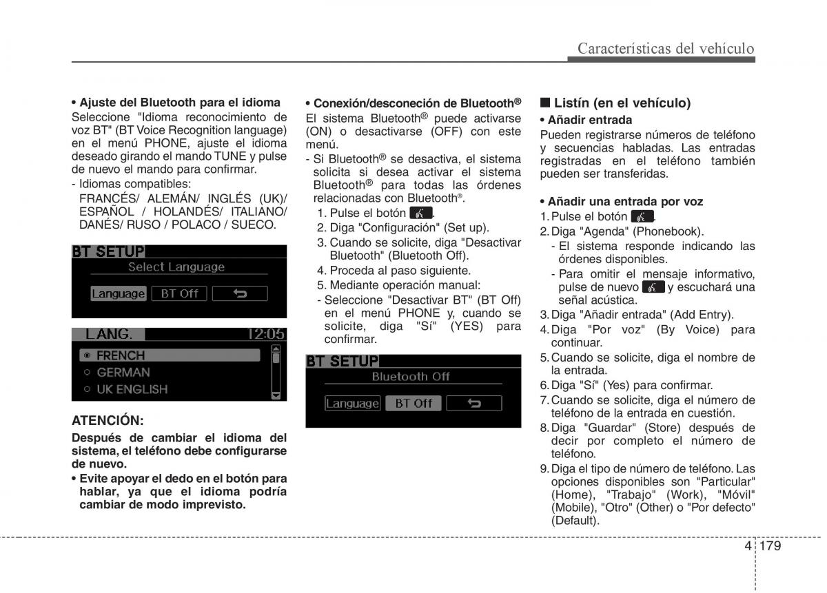 KIA Picanto II 2 manual del propietario / page 256