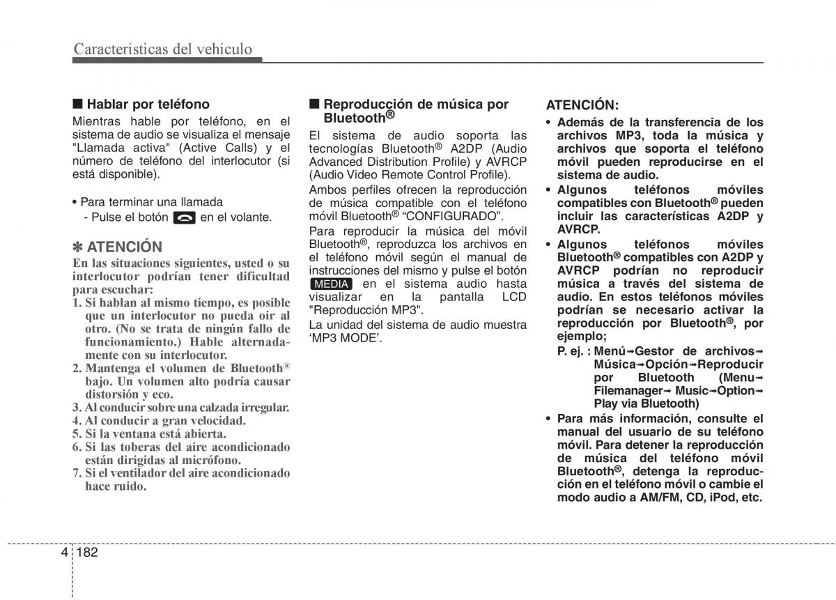 KIA Picanto II 2 manual del propietario / page 259