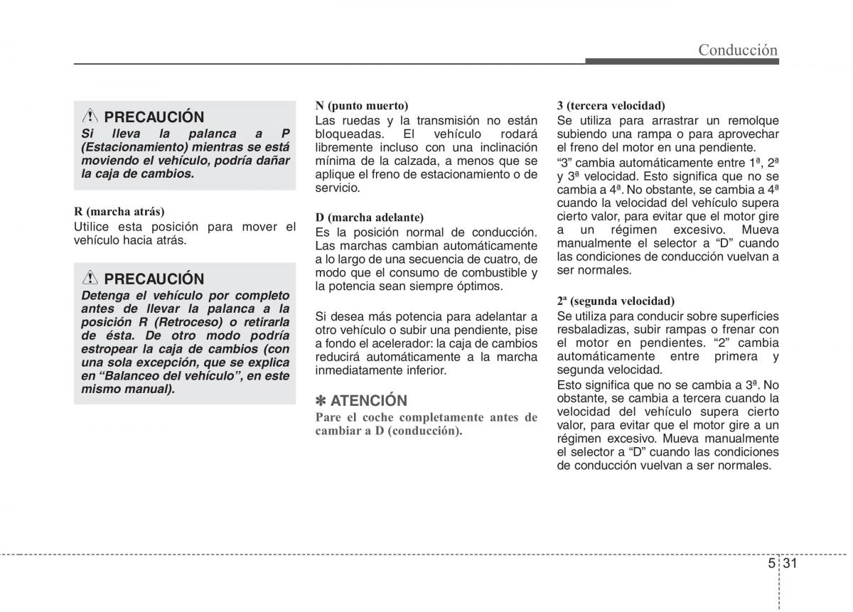 KIA Picanto II 2 manual del propietario / page 292