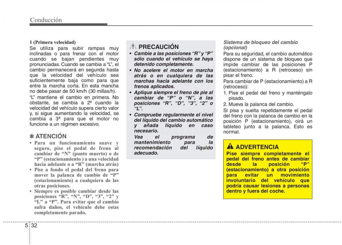 KIA Picanto II 2 manual del propietario / page 293