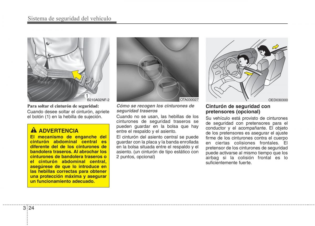 KIA Picanto II 2 manual del propietario / page 35