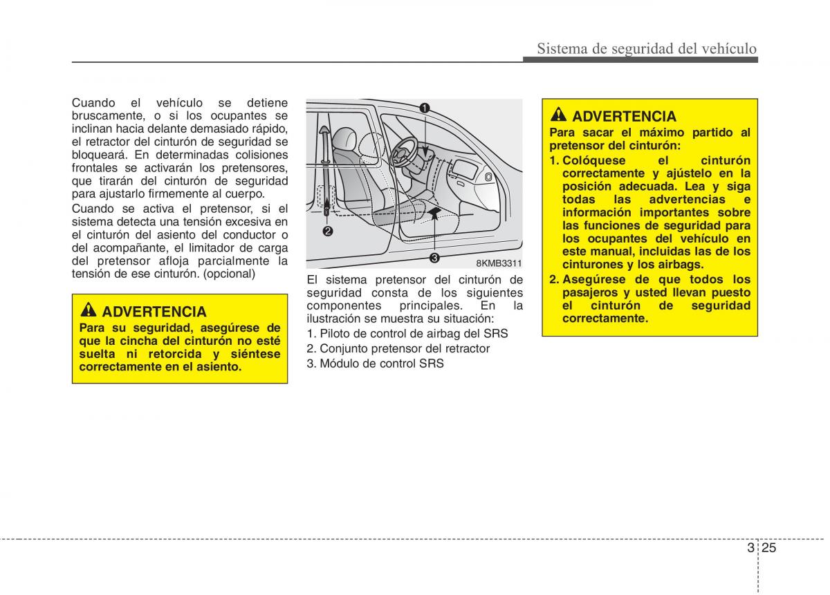 KIA Picanto II 2 manual del propietario / page 36