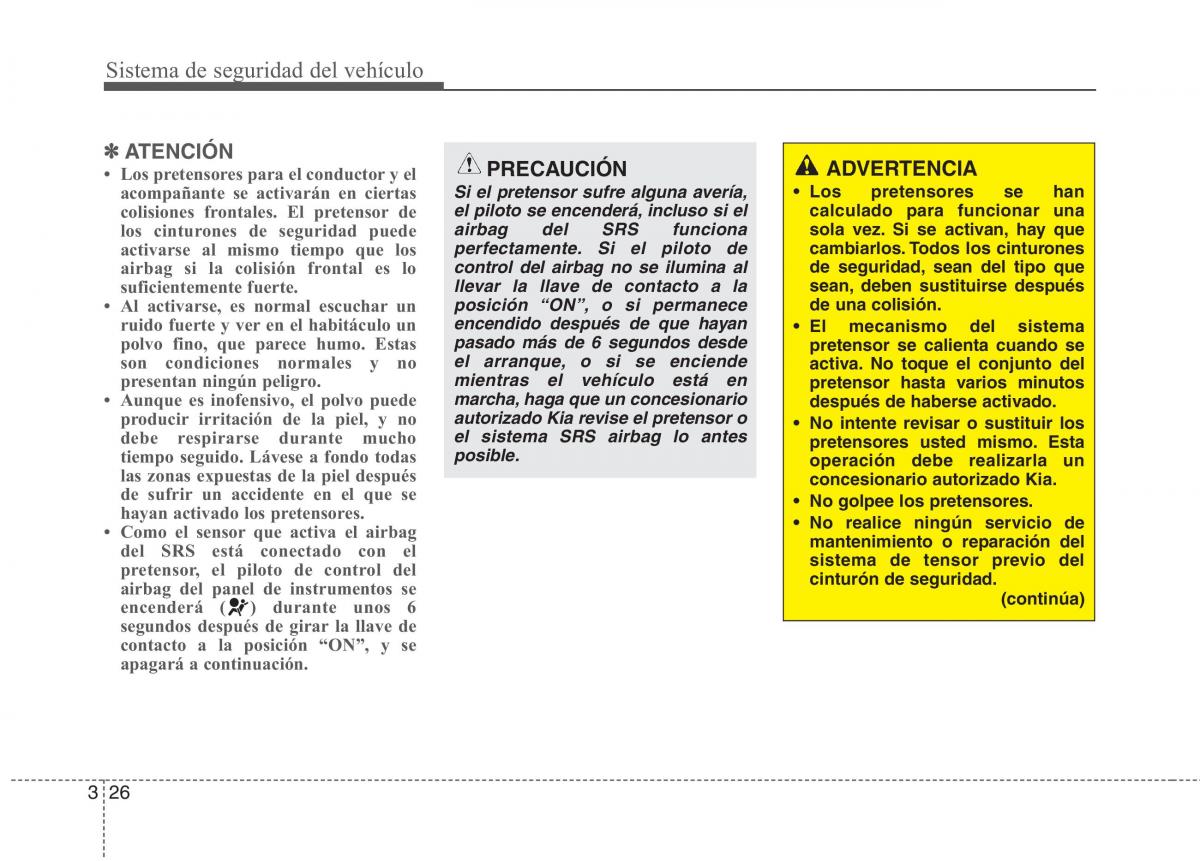 KIA Picanto II 2 manual del propietario / page 37