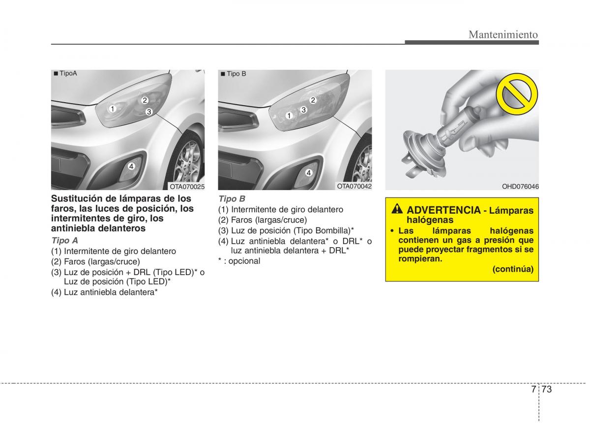 KIA Picanto II 2 manual del propietario / page 427