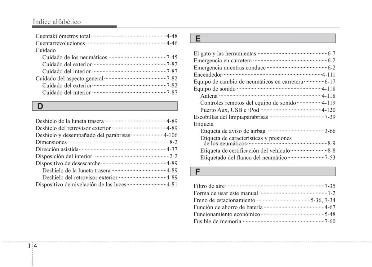 KIA Picanto II 2 manual del propietario / page 458