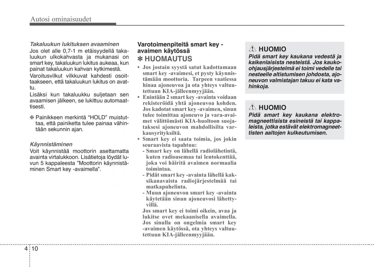 KIA Picanto II 2 omistajan kasikirja / page 84