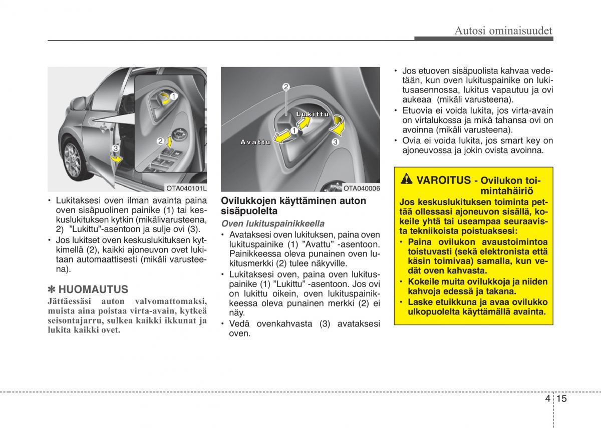 KIA Picanto II 2 omistajan kasikirja / page 89