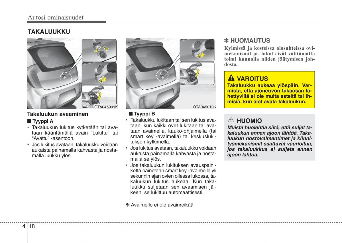 KIA Picanto II 2 omistajan kasikirja / page 92