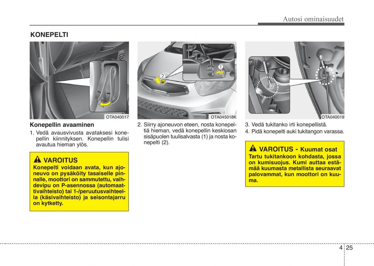 KIA Picanto II 2 omistajan kasikirja / page 99