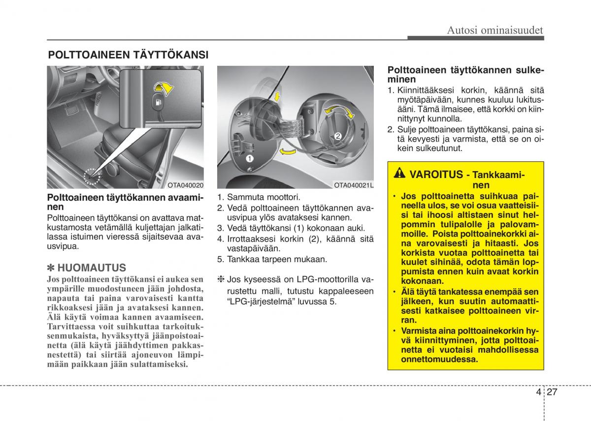 KIA Picanto II 2 omistajan kasikirja / page 101