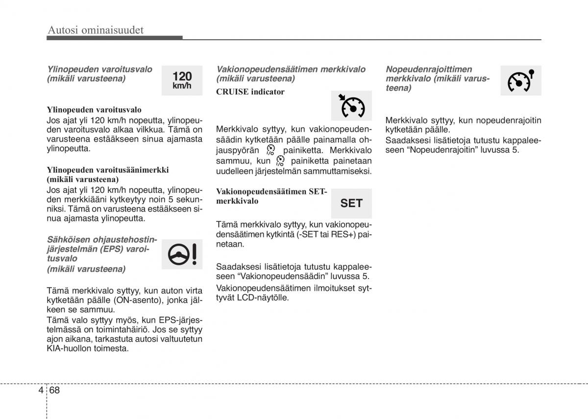 KIA Picanto II 2 omistajan kasikirja / page 142