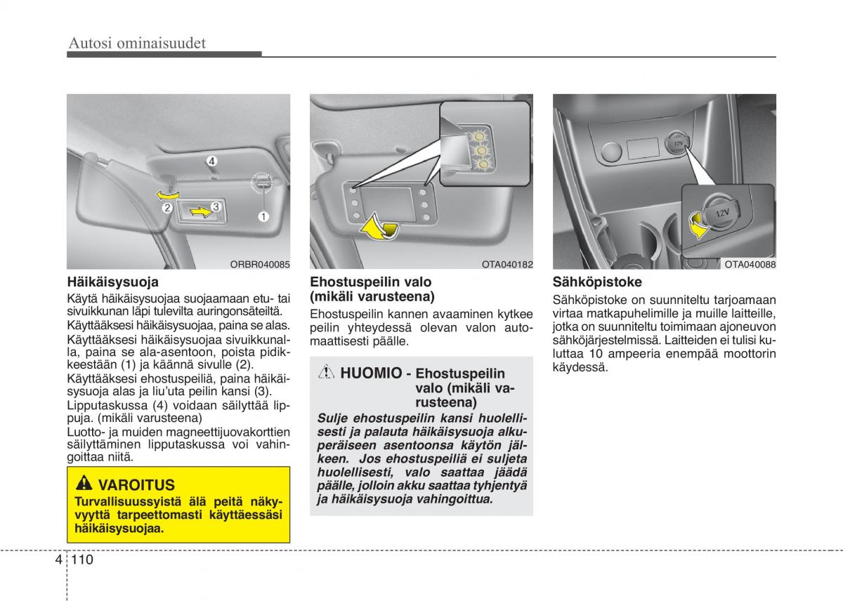 KIA Picanto II 2 omistajan kasikirja / page 184