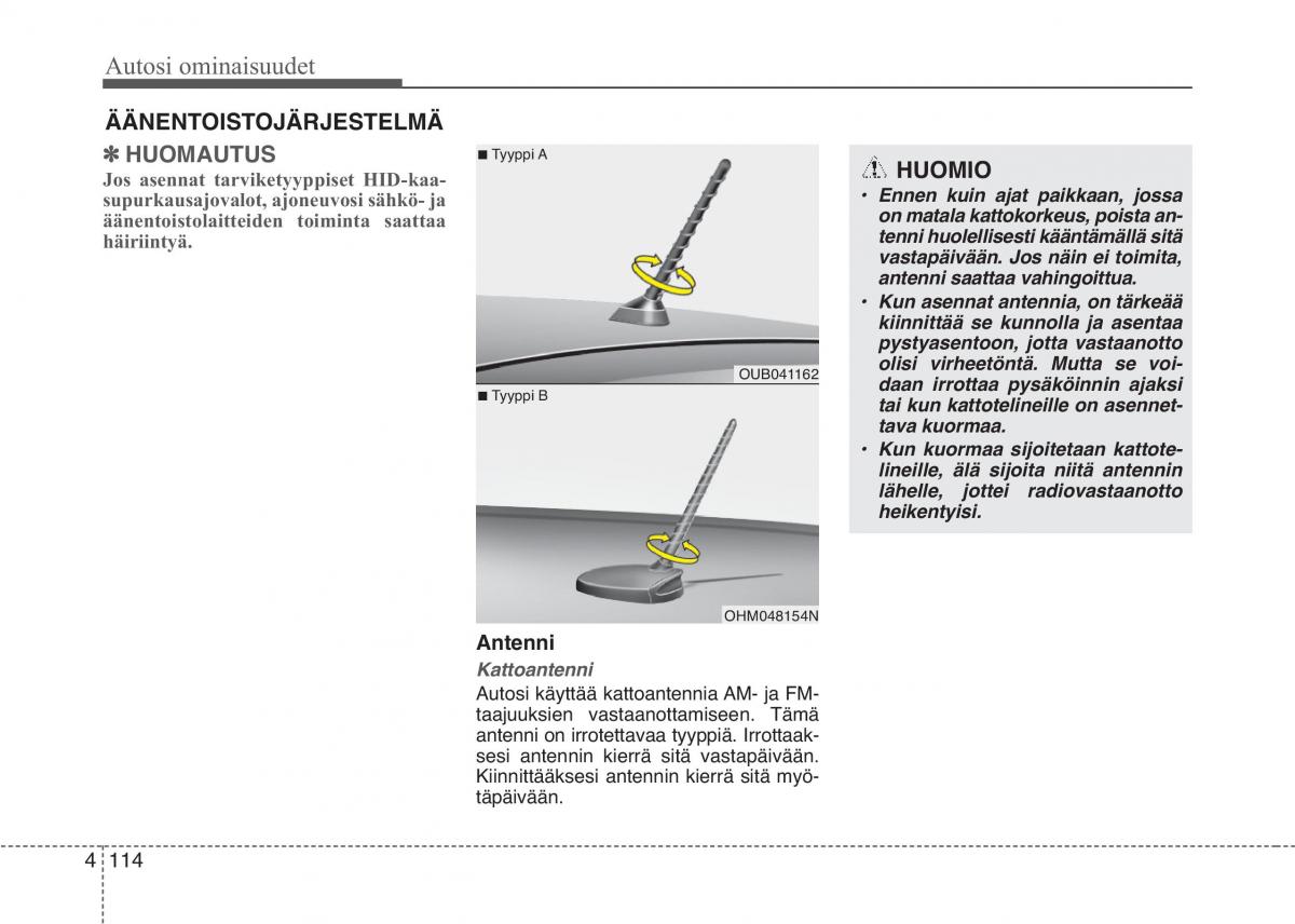 KIA Picanto II 2 omistajan kasikirja / page 188