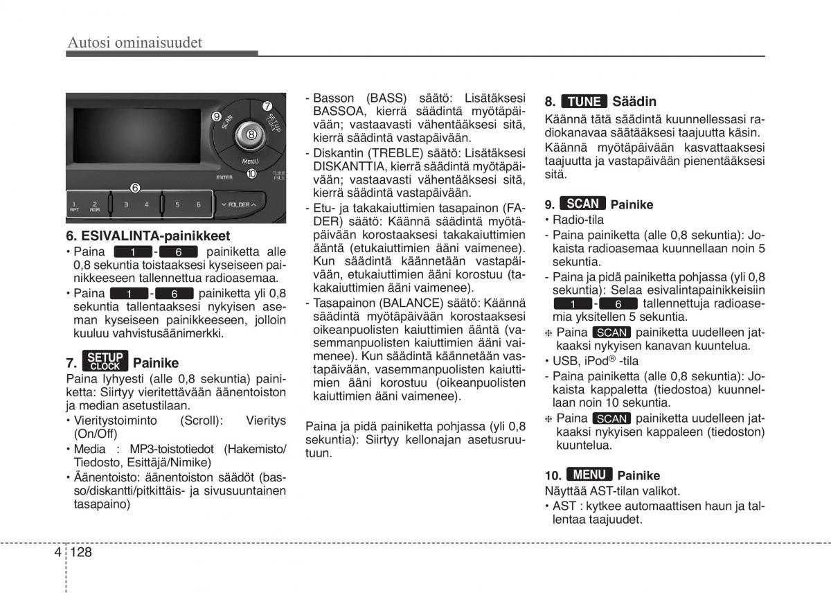 KIA Picanto II 2 omistajan kasikirja / page 202