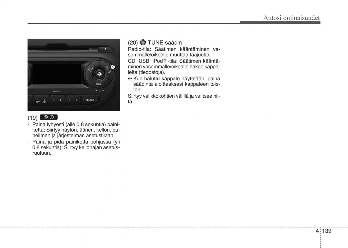 KIA Picanto II 2 omistajan kasikirja / page 213