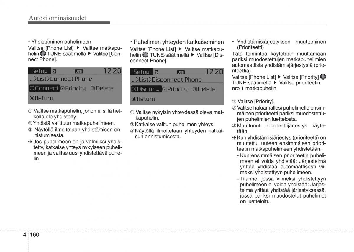 KIA Picanto II 2 omistajan kasikirja / page 234