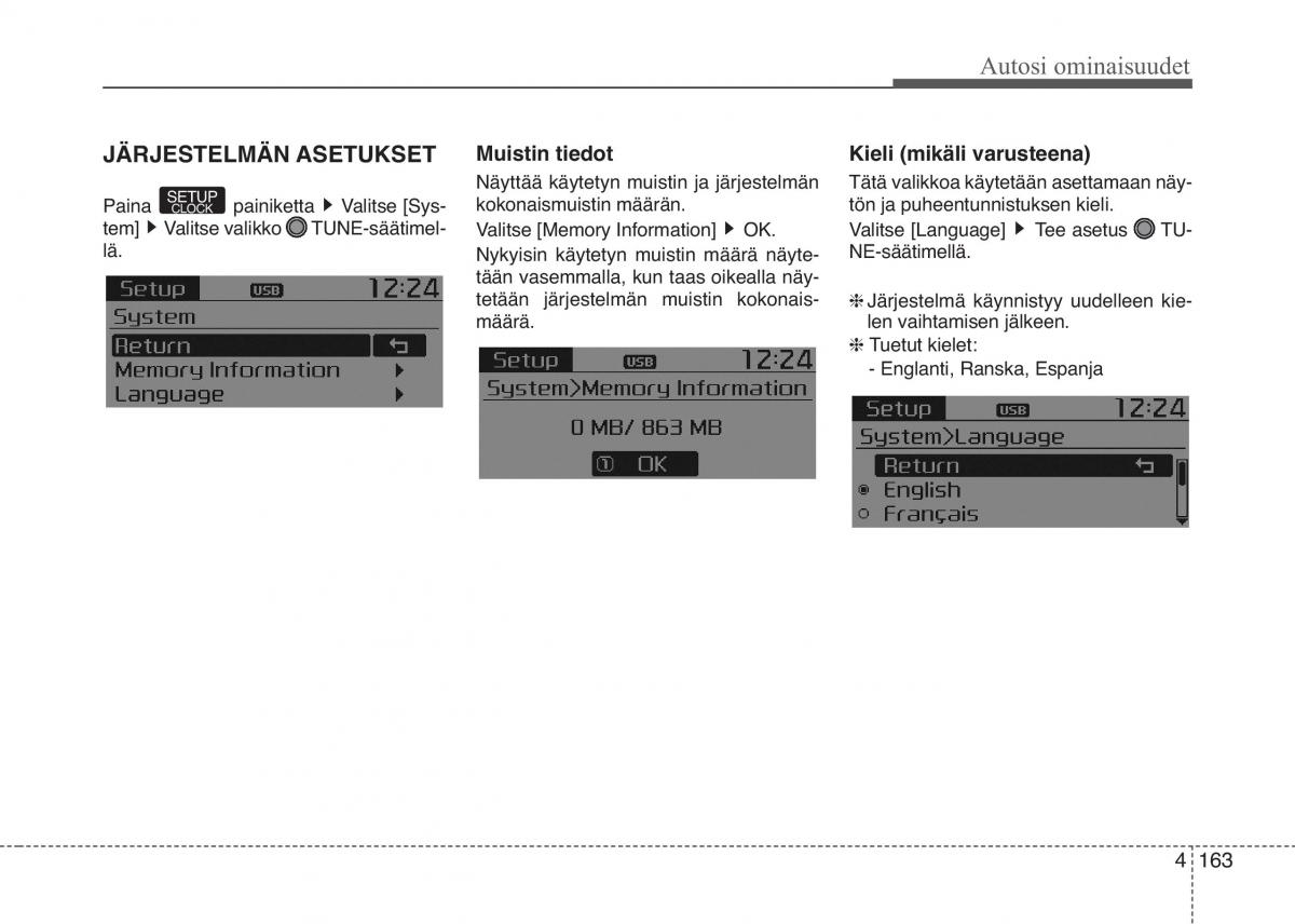 KIA Picanto II 2 omistajan kasikirja / page 237