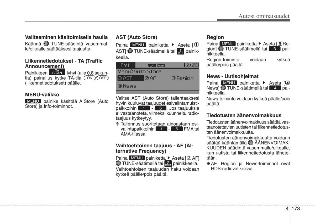 KIA Picanto II 2 omistajan kasikirja / page 247