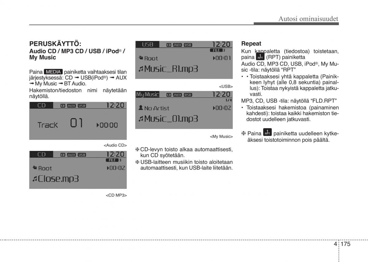 KIA Picanto II 2 omistajan kasikirja / page 249