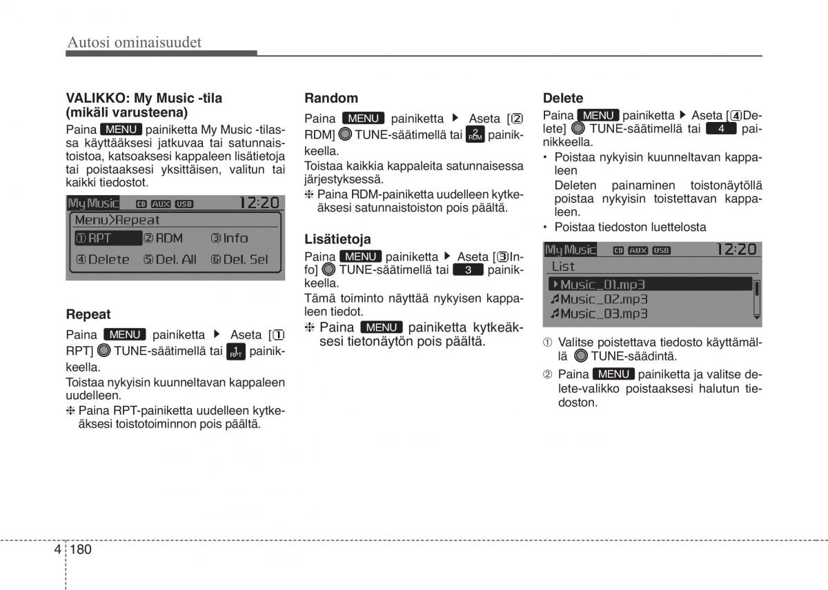 KIA Picanto II 2 omistajan kasikirja / page 254