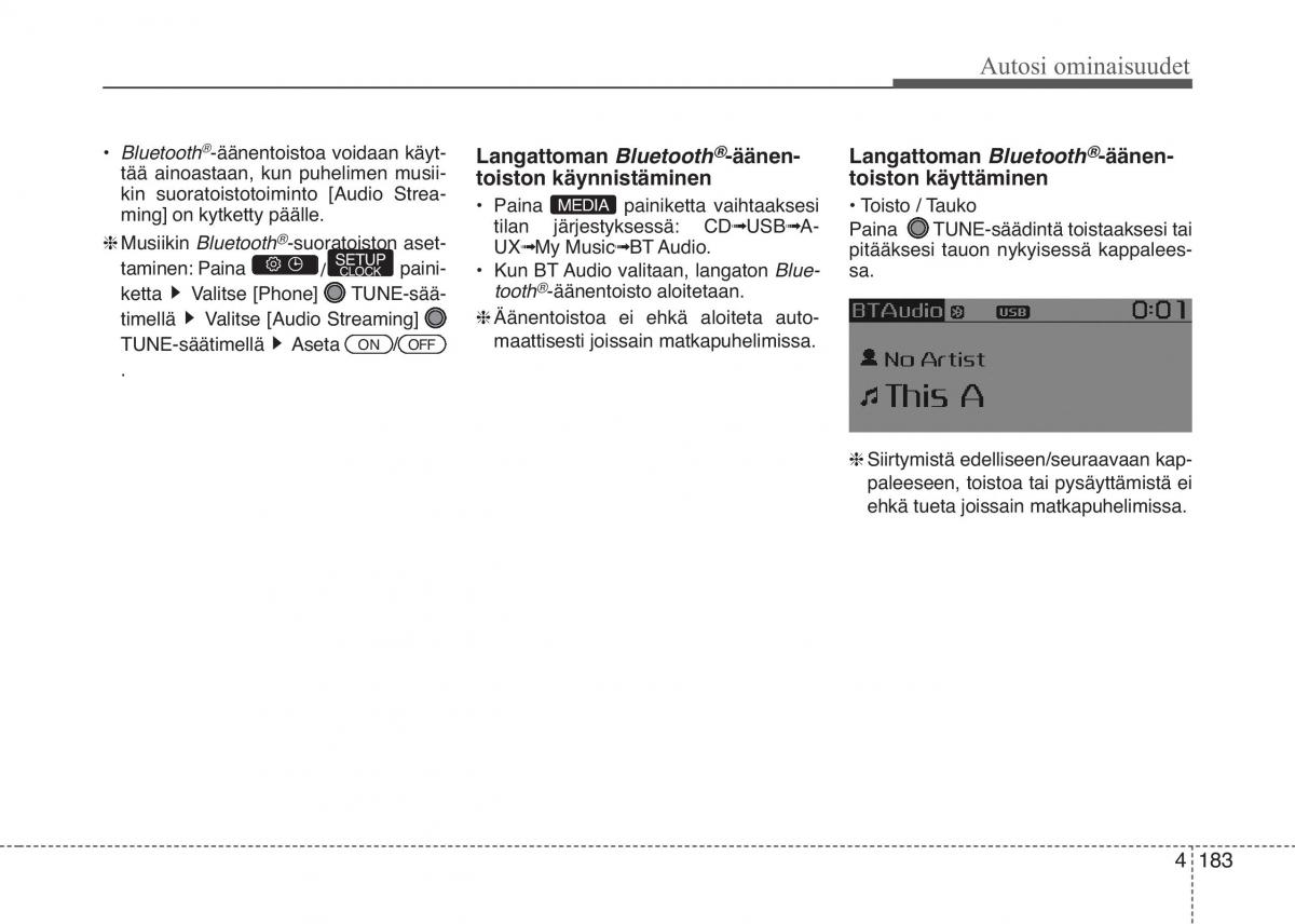 KIA Picanto II 2 omistajan kasikirja / page 257