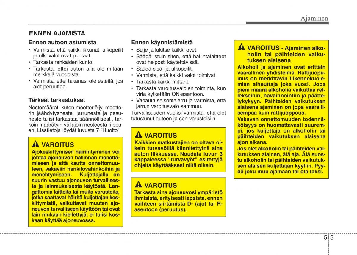 KIA Picanto II 2 omistajan kasikirja / page 277