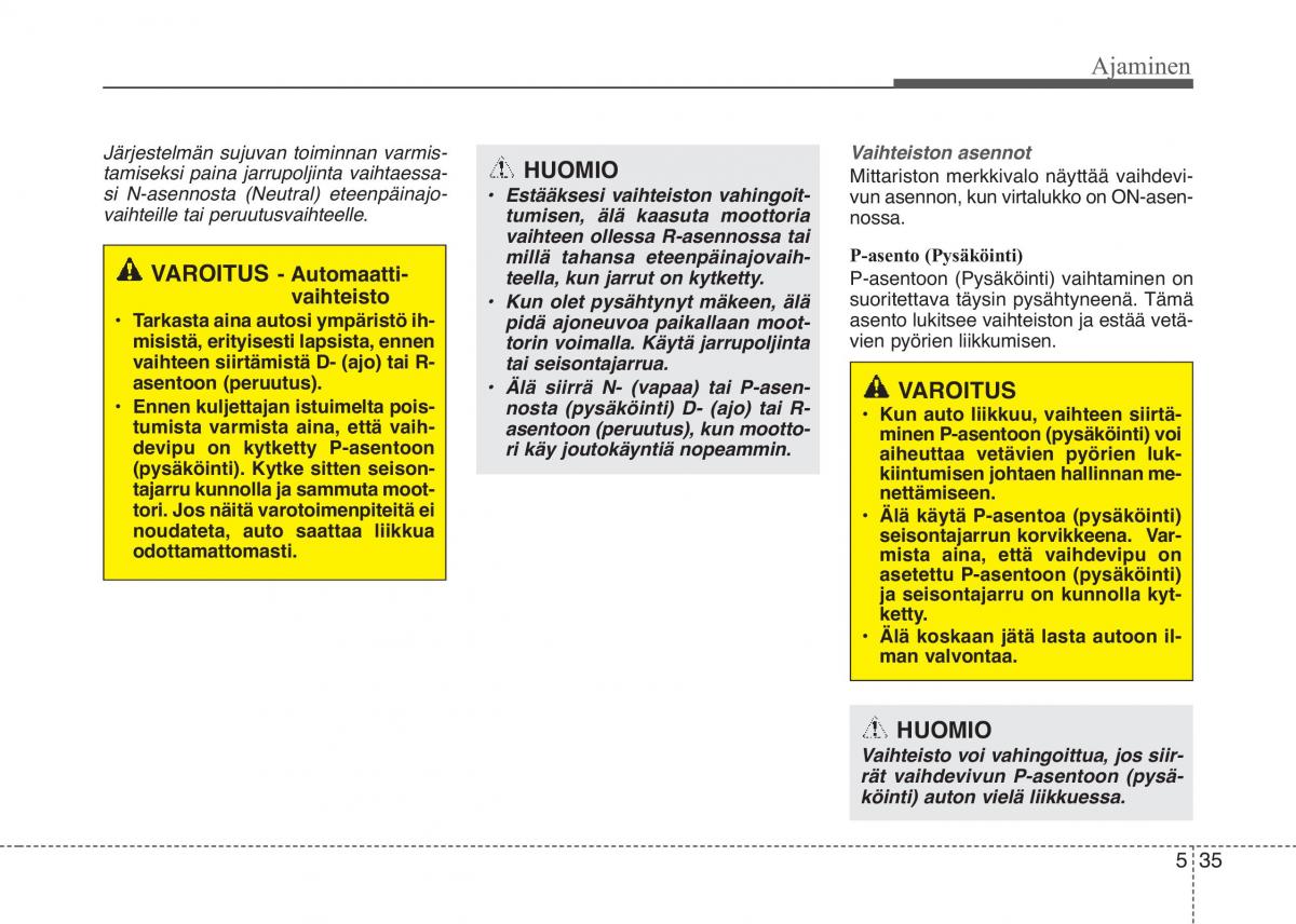 KIA Picanto II 2 omistajan kasikirja / page 309