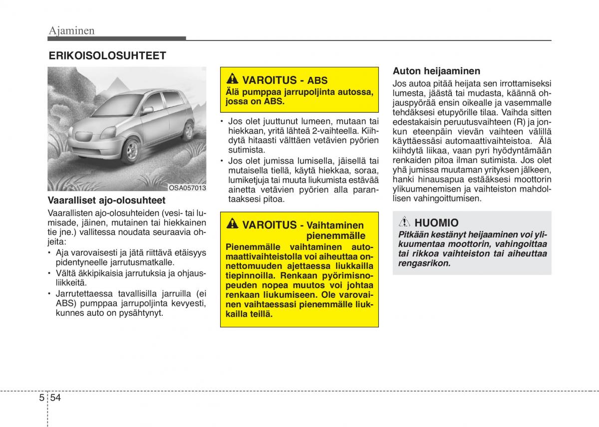 KIA Picanto II 2 omistajan kasikirja / page 328