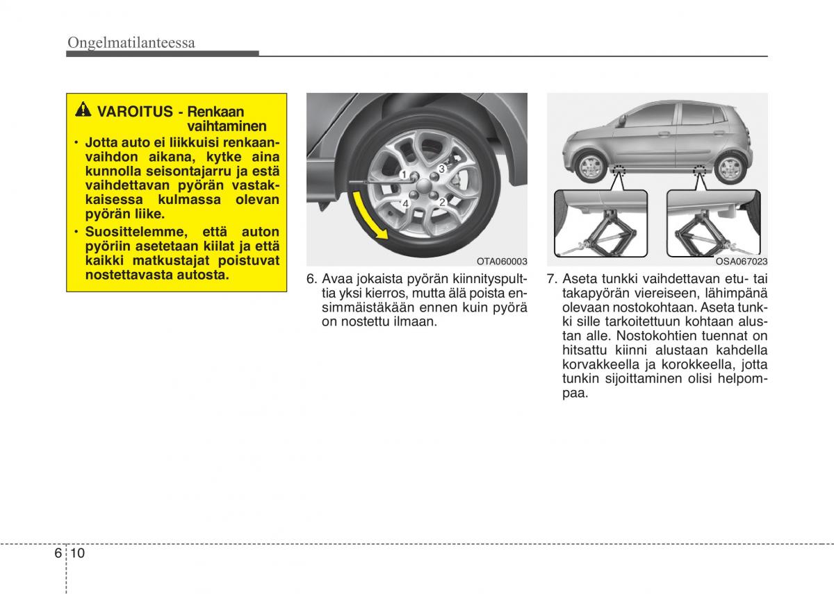 KIA Picanto II 2 omistajan kasikirja / page 354