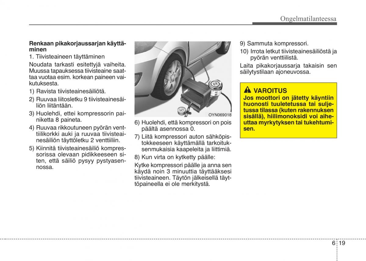 KIA Picanto II 2 omistajan kasikirja / page 363