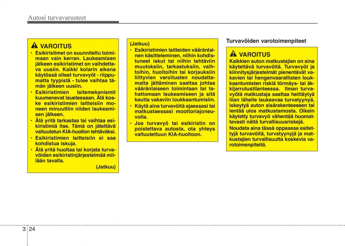 KIA Picanto II 2 omistajan kasikirja / page 37