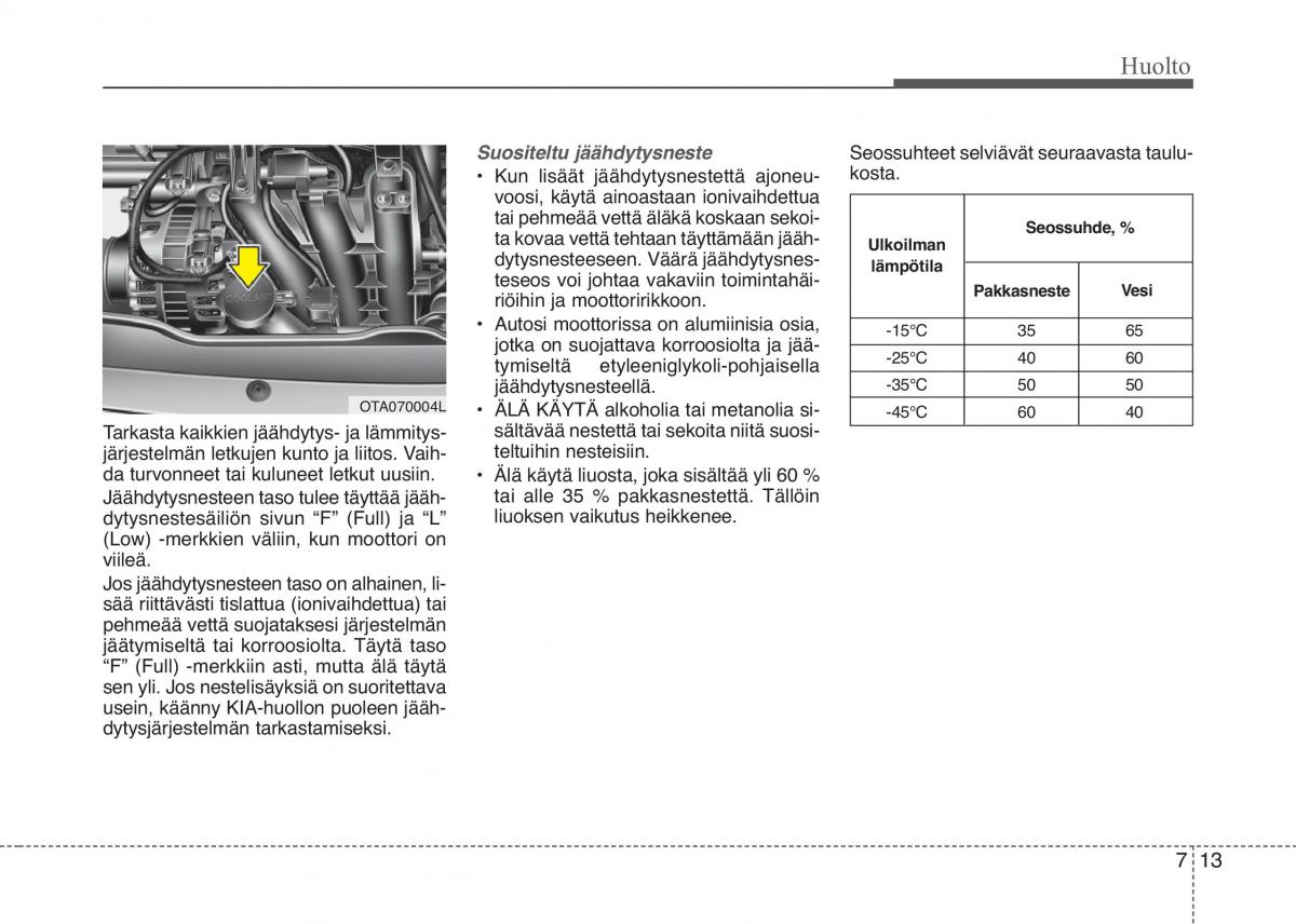 KIA Picanto II 2 omistajan kasikirja / page 388