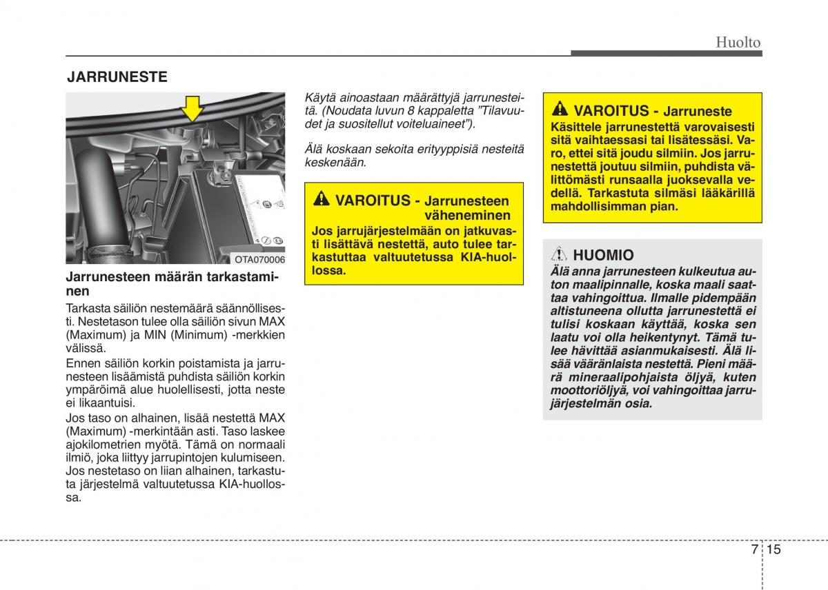 KIA Picanto II 2 omistajan kasikirja / page 390