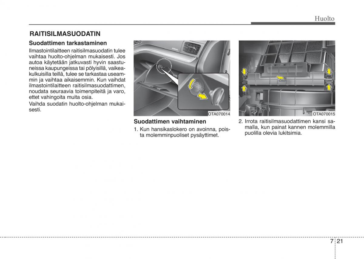 KIA Picanto II 2 omistajan kasikirja / page 396