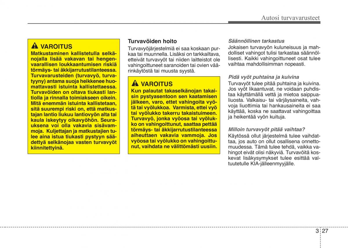 KIA Picanto II 2 omistajan kasikirja / page 40