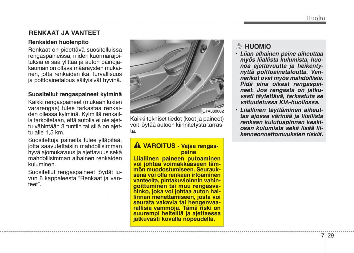 KIA Picanto II 2 omistajan kasikirja / page 404