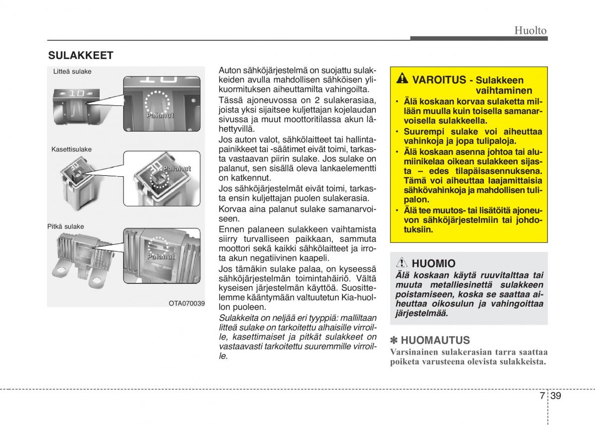 KIA Picanto II 2 omistajan kasikirja / page 414