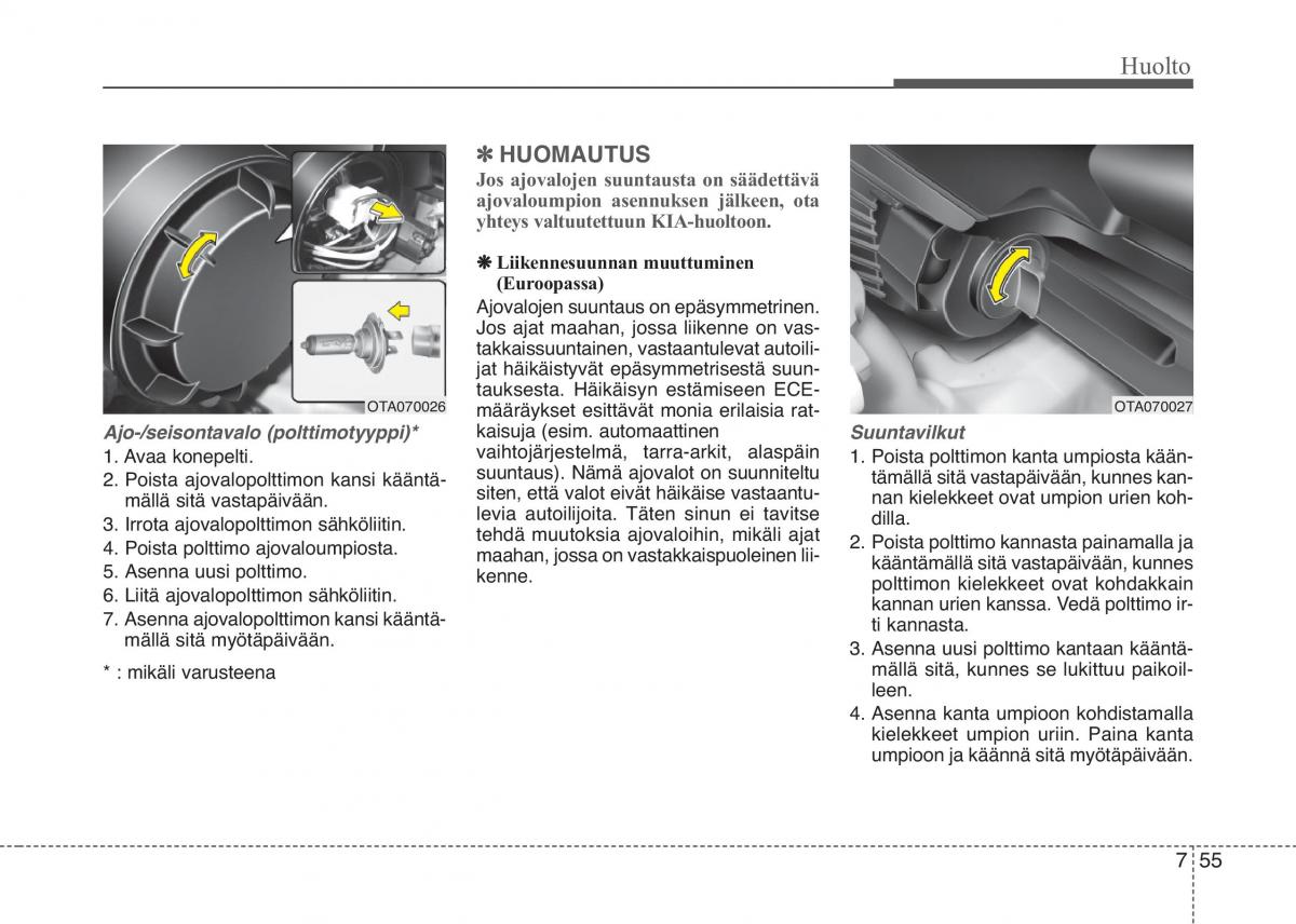 KIA Picanto II 2 omistajan kasikirja / page 430