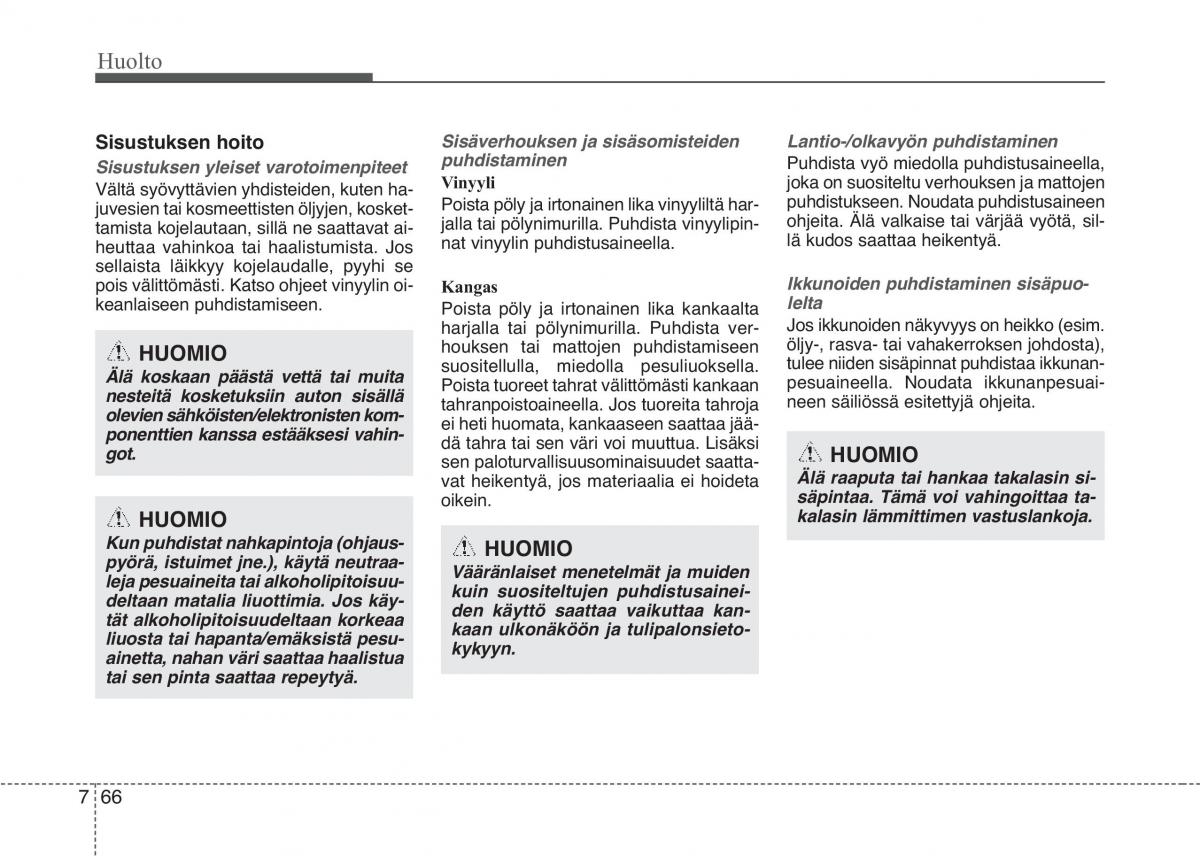 KIA Picanto II 2 omistajan kasikirja / page 441