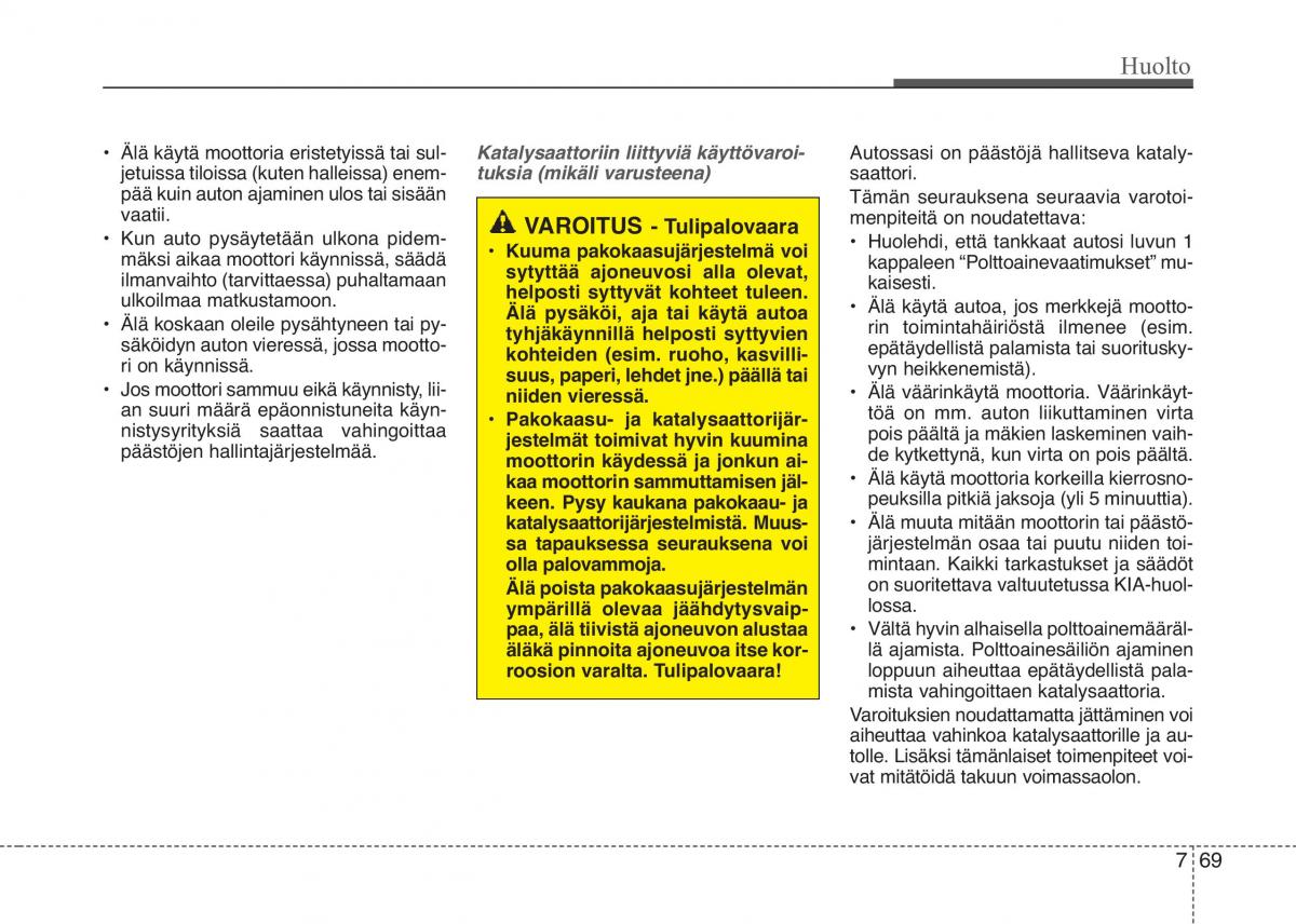 KIA Picanto II 2 omistajan kasikirja / page 444