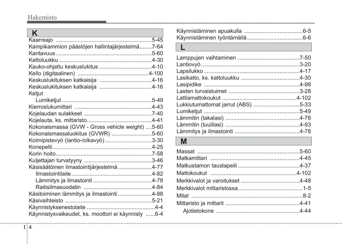 KIA Picanto II 2 omistajan kasikirja / page 455