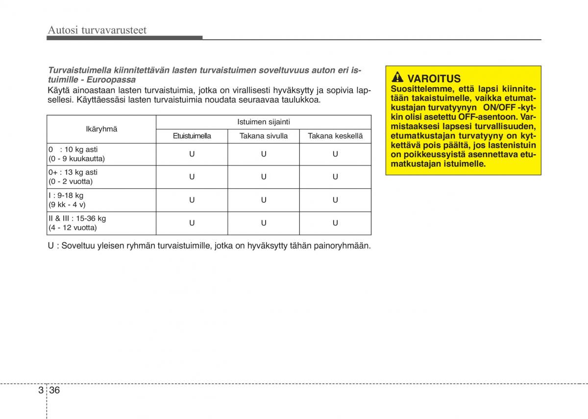 KIA Picanto II 2 omistajan kasikirja / page 49