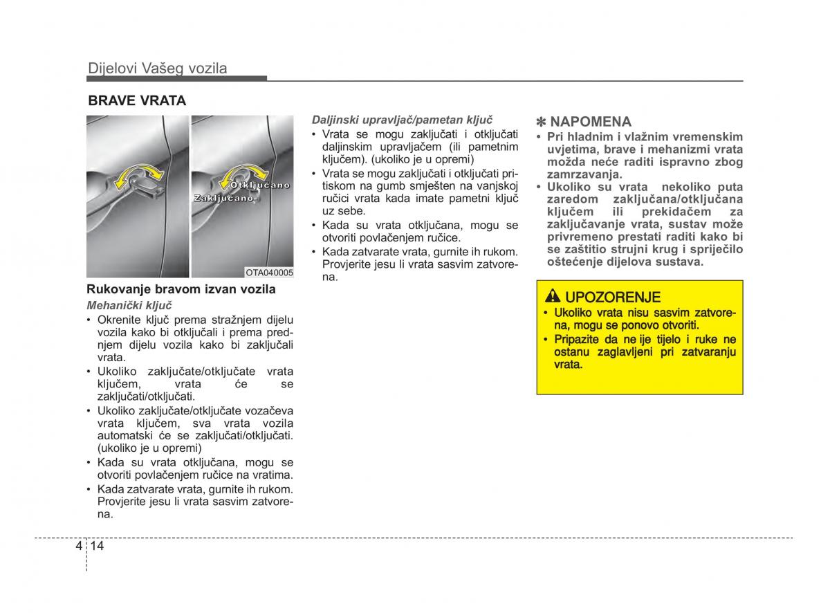 KIA Picanto II 2 vlasnicko uputstvo / page 91