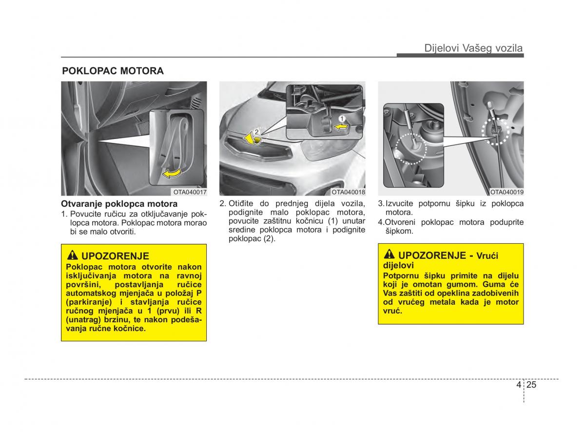 KIA Picanto II 2 vlasnicko uputstvo / page 102