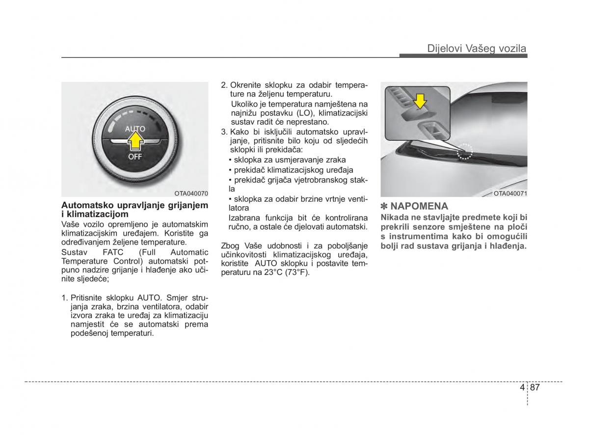 KIA Picanto II 2 vlasnicko uputstvo / page 164