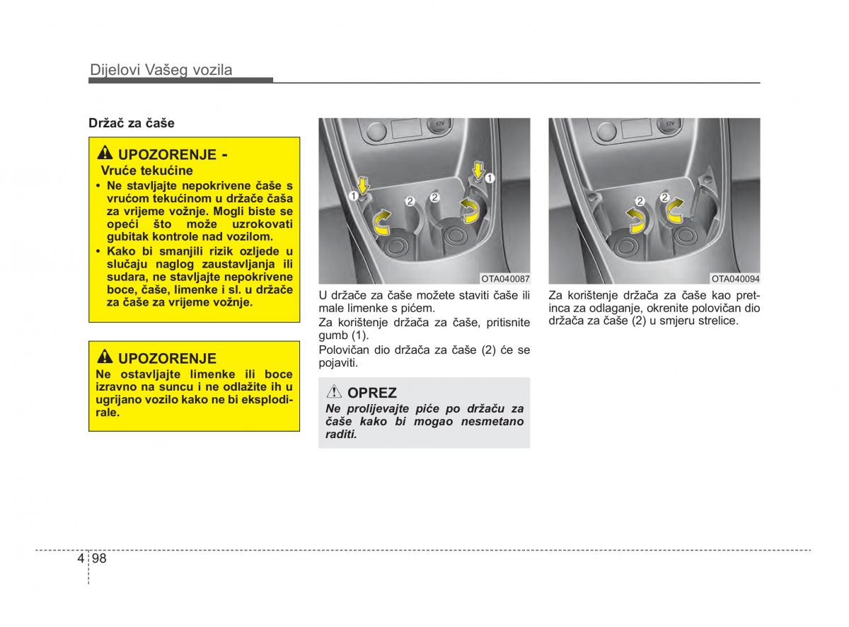 KIA Picanto II 2 vlasnicko uputstvo / page 175