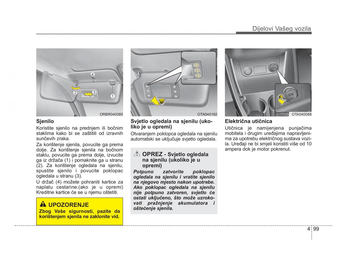 KIA Picanto II 2 vlasnicko uputstvo / page 176