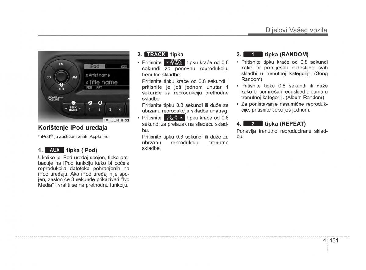 KIA Picanto II 2 vlasnicko uputstvo / page 208